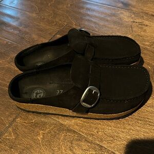 Birkenstock Buckley Shearling Size 37 - black - worn once